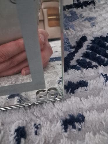 плафон потолочный: Настенное прямоугольное зеркало для ванны с подсветкой. Металлический — 6