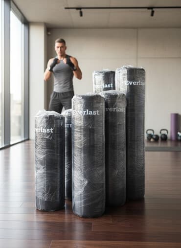 американский док: Боксерские мешки Everlast (классические цилиндрические) высота 150см — 1
