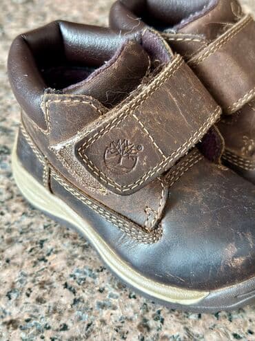 cat обувь: Детские ботиночки Timberland оригинал 21 размер Чисто кожаные — 4