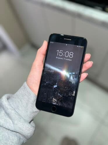 Аудиотехника: IPhone 7 Plus, Б/у, 128 ГБ, Черный, Чехол, 100 % — 1