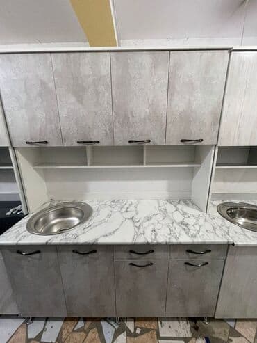 кухонный стол для маленькой кухни купить: Кухонный гарнитур, Новый, цвет - Белый, ДСП, Бесплатная доставка — 7