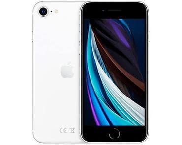 iphone sr: IPhone SE 2020, Б/у, 64 ГБ, Белый, Зарядное устройство, Чехол, Коробка — 1