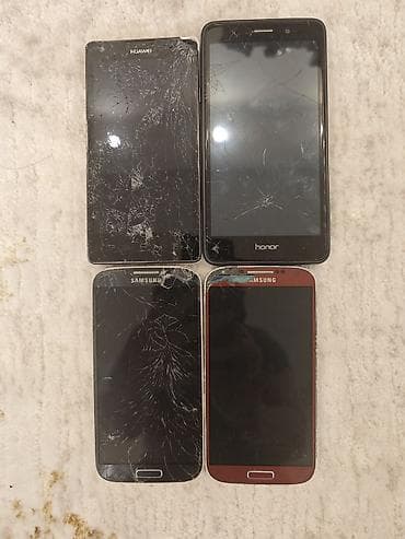 pixel 3a: Пакет из 4 смартфонов на запчасти/в ремонт: - Huawei (верхний левый) — 1