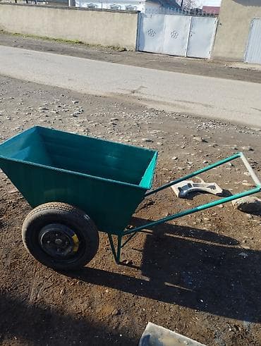 форма одежда: Садово-строительная тачка и тележка, Двухколесная, Б/у — 5