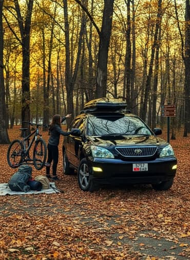 срочно продам авто в связи с переездом: Toyota Harrier: 2004 г., 3 л, Типтроник, Газ, Кроссовер — 1