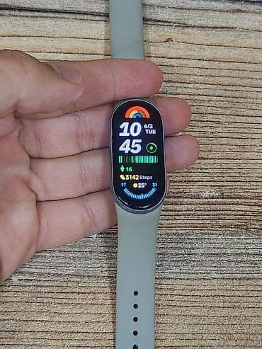 Xiaomi: Xiaomi smart band 9 в хорошем состоянии. - Цвет корпуса светло — 6