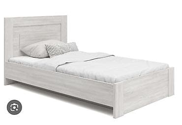 sofa bed: Односпальная кровать в современном стиле, цвет светлый дуб/вымытый — 1