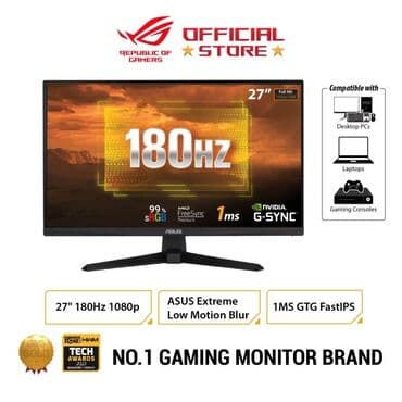ips: Монитор, Asus, Жаңы, 27" - 28" — 1