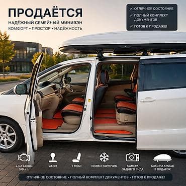 таета минивен: Toyota Estima: 2008 г., 2.4 л, Автомат, Бензин, Минивэн — 3