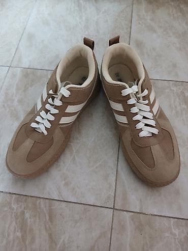 мужские обувь: Кроссовки мужские, размер 42. - Цвет: бежевый/светло-коричневый с — 1