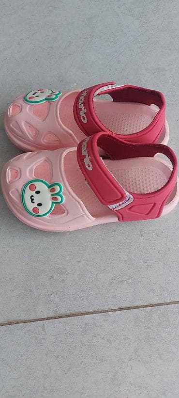 nike react: Детские сандалии/кроксы - Цвет: розовый с малиновыми ремешками - — 2