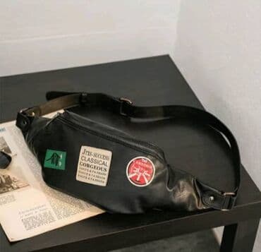 барсетка луи: Белге такчу сумка, бананка, Материалы: Эко булгаары, Унисекс — 6