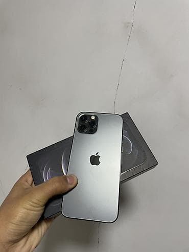 iphone 12 в рассрочку: IPhone 12 Pro, Б/у, 256 ГБ, Графит, Защитное стекло, Коробка, 84 % — 1