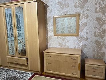Спальный гарнитур, Дерево, цвет - Бежевый