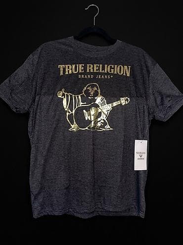 true religion: Футболка True Religion Brand Jeans - Цвет: темно‑серый меланж - — 1
