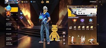 note 2: Игровой аккаунт Free Fire Основные параметры: - Уровень профиля: 69 - — 1