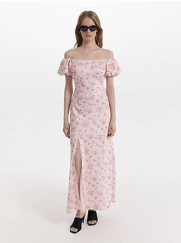 LOVE REPUBLIC Платье макси с открытыми плечами и цветочным принтом