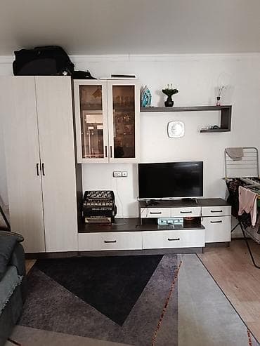 Стенка-шкаф, Тип стенки-шкафа: Модульная, Для зала, Б/у, Особенности: С отделением под телевизор