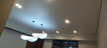 Перегородки на заказ: Натяжной потолок Матовое Монтаж — 3