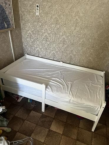 двухъярусный деревянный детский кровать: Детская кровать 1.80/80 с ортопедическим новым матрасом и наматрасник — 2