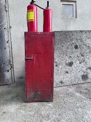 Все для дома и сада: Металлический пожарный шкаф (красный) - Назначение: хранение — 2