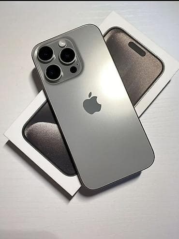 айфон15 про: IPhone 15 Pro, Б/у, 256 ГБ, Natural Titanium, Коробка, 81 % — 1