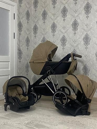 мастела 3 в 1: Коляска 3 в 1 (люлька + прогулочный блок + автолюлька) - — 1