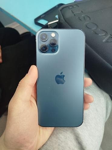 ipod 6: IPhone 12 Pro, Б/у, 128 ГБ, Pacific Blue, Чехол, 88 % — 3