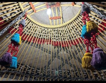 настольный теннис ош: Аренда юрты, Каркас Деревянный, 85 баш, Казан, Посуда, С полом — 10