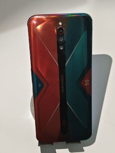 короб для буфера: ZTE Nubia Red Magic 5S, Б/у, 128 ГБ, цвет - Красный, 2 SIM — 1