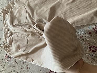 lining flex: Бежевые вельветовые брюки - Ткань: мягкий вельвет с тонким рубчиком - — 4