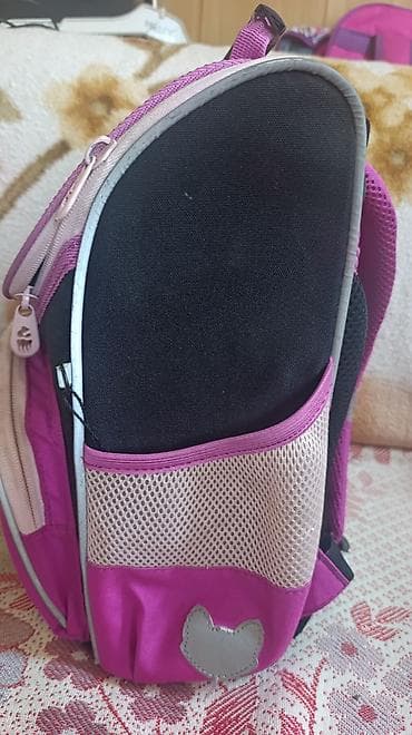 рюкзак для бега: 🎒 Продам школьный ранец GRIZZLY RAm-384-2 Meow Оригинал GRIZZLY, б/у — 3