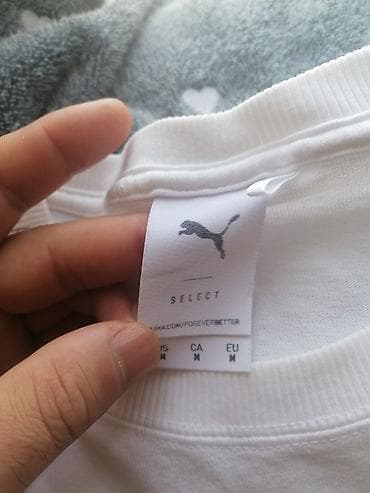 tech flis: Мужская футболка, M, Puma, Б/у, цвет - Белый — 1