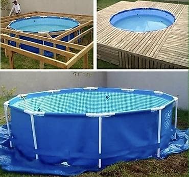 кикбокс шорты: Каркасные бассейны для дачи и двора - Intex Metal Frame 28200 - — 1
