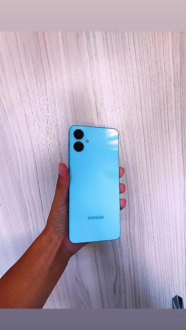 айфон 7 с: Samsung Galaxy A06, Б/у, 128 ГБ, цвет - Голубой, 1 SIM, 2 SIM — 1