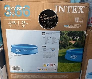 Надувной каркасный бассейн Intex Easy Set 3.66 м × 76 см - Диаметр