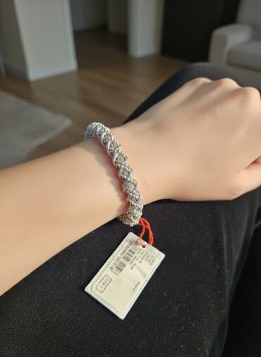 свадебные платья для покрытых: Серебряные колье, Проба 925, Женские, Новый, Без вставки — 1