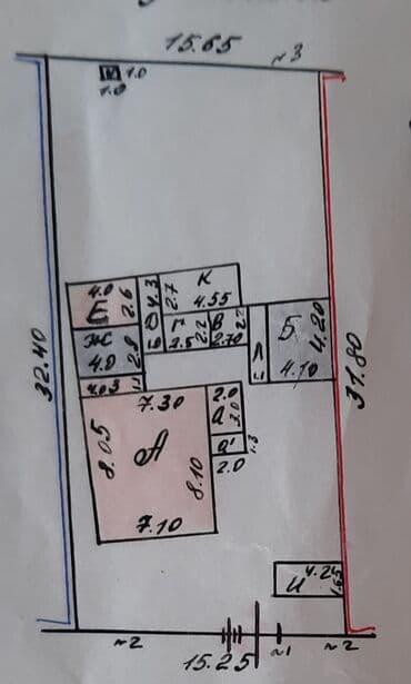 срочно продаю дом кудайберген: Дом, 54 м², 4 комнаты, Агентство недвижимости, Косметический ремонт — 4