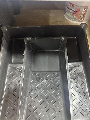 лотоки: Лоток для краски с рифлёной площадкой - Материал: прочный пластик - — 1