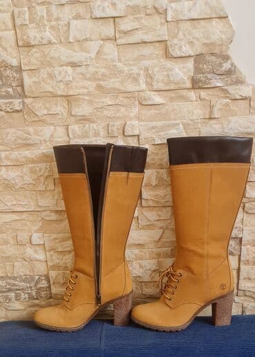 обувь для охоты: Сапоги нубук Timberland. каучуковая подошва. ей нет сносу. Новые — 1