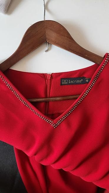 Сырт кийим: Кече көйнөгү, Жеңдери менен, Таштар, 3XL — 10