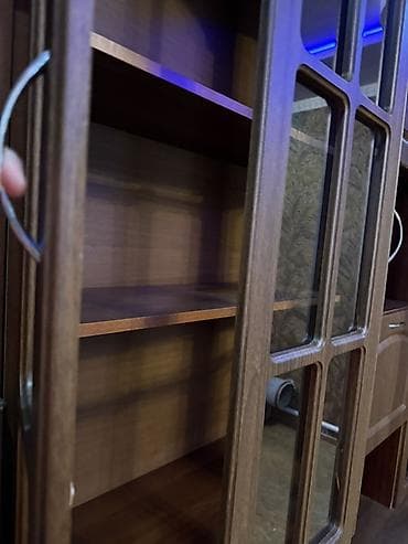 одностворчатый шкаф: Стенка-шкаф, Тип стенки-шкафа: Модульная, Для зала, Особенности: С отделением под телевизор — 6