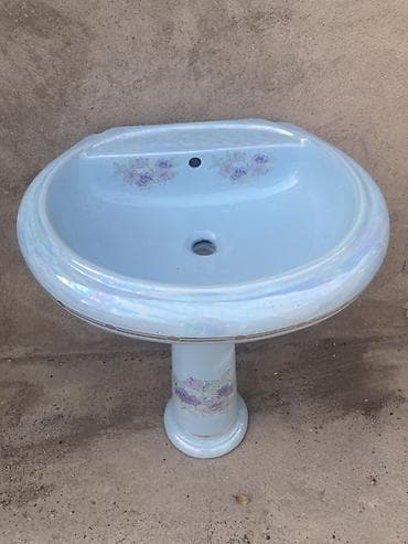 контейнер мини: Раковина для ванной, Особенности: С узором, Овальная форма, Материал: Керамика — 2