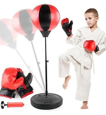 Детский мир: Напольная боксерская груша SPORT TOYS для детей Она предназначена для — 1