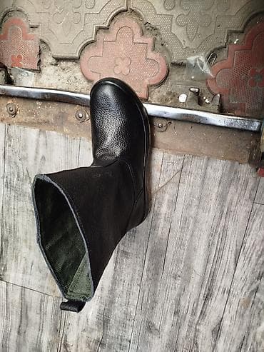 Спорттук бут кийим: Рабочие сапоги/полусапоги из натуральной зернистой кожи с утеплением — 5