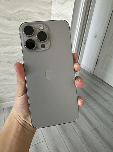 ipone 5: IPhone 15 Pro Max, Б/у, 512 ГБ, Natural Titanium, Кабель, Коробка, 84 % — 1