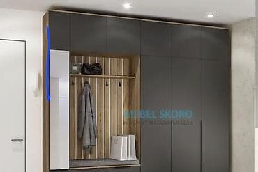 solutions upper: Встроенный гардеробный комплекс для прихожей/спальни в современном — 3