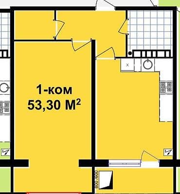 сдаю квартиру цо радуга: 1 комната, 53 м², Элитка, 5 этаж, Дизайнерский ремонт — 2