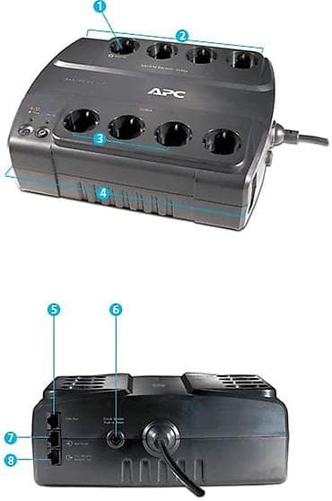 ac adapter: APC Back-UPS ES 700. Требуется замена аккумулятора. Включается, подает — 2