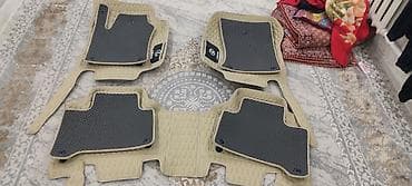 чехлы камри: 5D Резиновые Полики Для салона Lexus, цвет - Бежевый, Новый, Самовывоз — 1